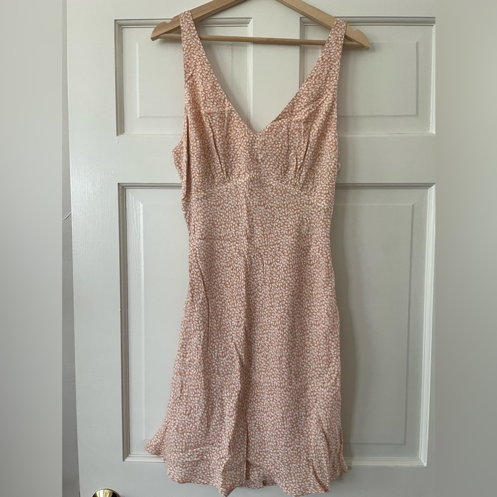 Abercrombie & Fitch Pink Floral Mini Dress Medium (Tiny Flaw)